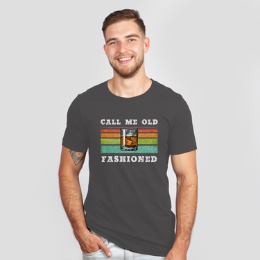 call me old fashioned vintage dark gray shirt